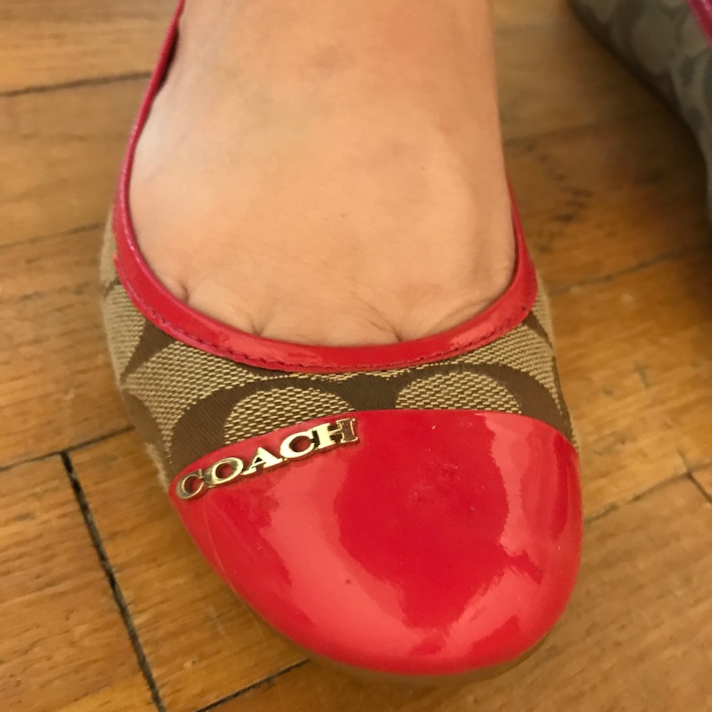 Coach flats, size 8